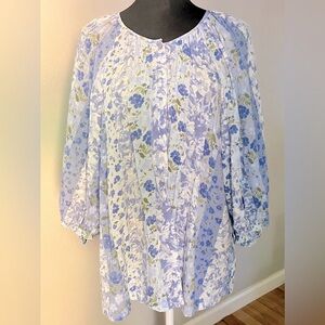 Lauren Conrad Floral Raglan Sleeve Top